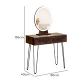 Oakleigh Home Frances LED Dressing Table &amp; Stool Set