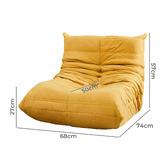 Oakleigh Home Kids&#039; Aurora Faux Suede Caterpillar Lounge Chair
