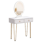 Oakleigh Home Frances LED Dressing Table &amp; Stool Set