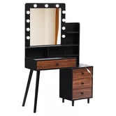 Oakleigh Home Claire LED Dressing Table &amp; Stool Set
