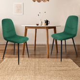 Oakleigh Home Caleb Eames Replica Velvet Dining Chairs
