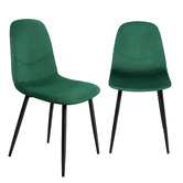 Oakleigh Home Caleb Eames Replica Velvet Dining Chairs