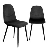 Oakleigh Home Caleb Eames Replica Velvet Dining Chairs