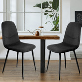 Oakleigh Home Caleb Eames Replica Velvet Dining Chairs