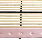 Oakleigh Home Pink Leif Velvet Bed with LED