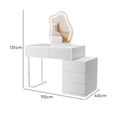 Oakleigh Home 2 Piece Norma LED Dressing Table &amp; Stool Set