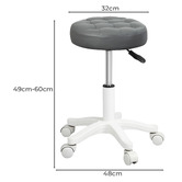 Oakleigh Home Caribou Faux Leather Adjustable Salon Stool