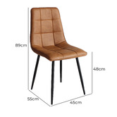 Oakleigh Home Selawik Faux Leather Dining Chairs