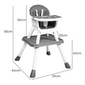 Oakleigh Home Sophia 8-in-1 Convertible High Chair