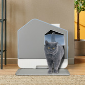 Oakleigh Home Kannon Cat Litter House with Scoop &amp; Mat