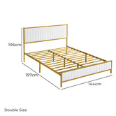 Oakleigh Home Juniper Faux Leather Platform Bed