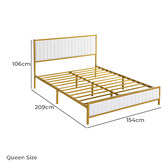 Oakleigh Home Juniper Faux Leather Platform Bed