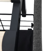 Oakleigh Home Palmera Upholstered Bed with LED &amp; Charging Station