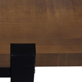 Oakleigh Home 140cm  Stamp Pine Wood &amp; Metal Dining Table
