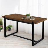 Oakleigh Home 140cm  Stamp Pine Wood &amp; Metal Dining Table