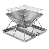 Oakleigh Home Elixon Foldable BBQ Grill Fire Pit