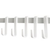 Oakleigh Home White Drevan Clothing Rack with Storage