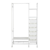 Oakleigh Home Drevan 3 Shelf Clothing Rack with Storage