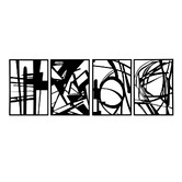 Oakleigh Home 4 Piece Vallen Wall Accent Set