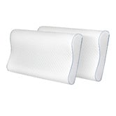 Oakleigh Home White Sorell Memory Foam Neck Contour Pillows