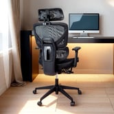 Oakleigh Home Vector High-Back Ergonomic Office Chair with Footrest