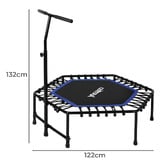 Oakleigh Home Xerian Mini Fitness Trampoline with Handle