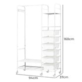 Oakleigh Home Drevan 3 Shelf Clothing Rack with Storage