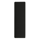 Oakleigh Home 2 Piece Black Brinly Non-Slip Kitchen Mat Set