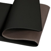 Oakleigh Home 2 Piece Black Brinly Non-Slip Kitchen Mat Set