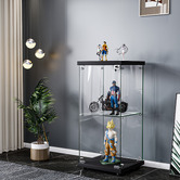 Oakleigh Home Zorn 2 Shelf Glass Display Cabinet