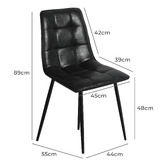 Oakleigh Home Selawik Faux Leather Dining Chairs