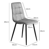 Oakleigh Home Selawik Faux Leather Dining Chairs
