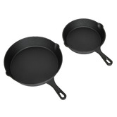 Oakleigh Home 2 Piece Avondale Cast Iron Fry Pan Set