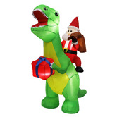 Oakleigh Home Dinosaur LED Inflatable Christmas Decoration