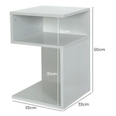 Oakleigh Home Darcy S-Shaped Bedside Table