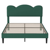 Oakleigh Home Green Kyler Upholstered Queen Bed Frame