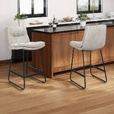 Oakleigh Home 68cm Alexandra Corduroy Bar Stools