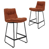 Oakleigh Home 68cm Alexandra Corduroy Bar Stools