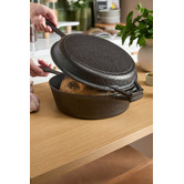 Oakleigh Home 2 Piece Avondale Cast Iron Dutch Oven Skillet Combo Set