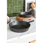 Oakleigh Home 2 Piece Avondale Cast Iron Fry Pan Set