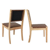 Oakleigh Home Calais Faux Leather Dining Chairs