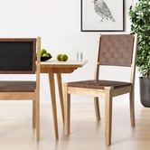 Oakleigh Home Calais Faux Leather Dining Chairs