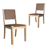 Oakleigh Home Calais Faux Leather Dining Chairs