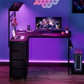 Oakleigh Home Nelson L-Shape LED Gaming Desk