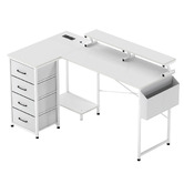 Oakleigh Home Aurora L-Shape LED Gaming Desk