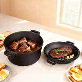 Oakleigh Home 2 Piece Pheme Cast Iron Dutch Oven &amp; Skillet Set