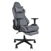 Oakleigh Home Thira Faux Suede Gaming Office Chair with Footrest
