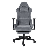 Oakleigh Home Thira Faux Suede Gaming Office Chair with Footrest