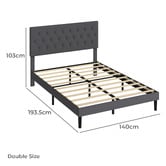 Oakleigh Home Zale Upholstered Bed Frame
