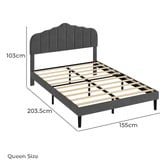 Oakleigh Home Ender Linen Bed Frame